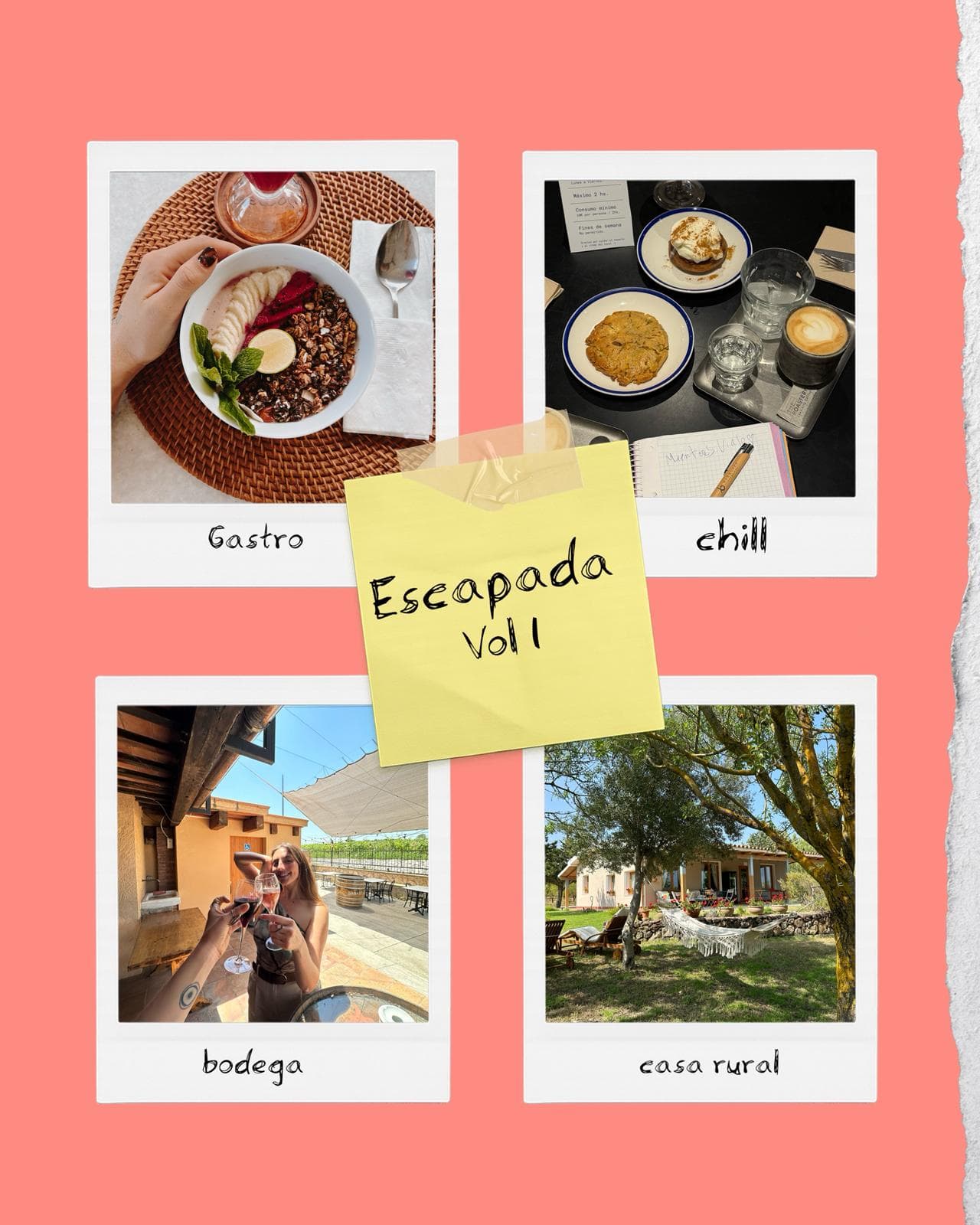 Moodboard de la escapada con experiencias destacadas